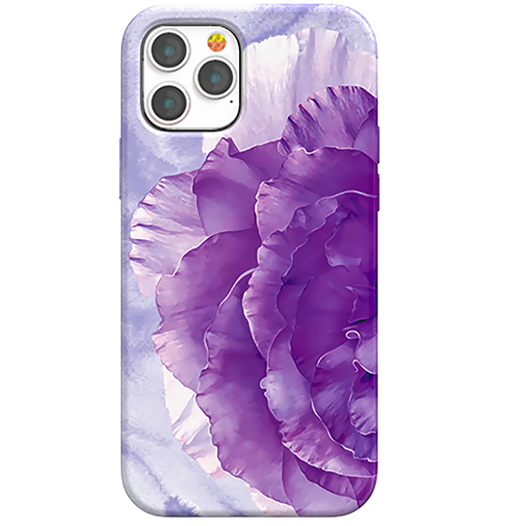 Чехол PQY Peony для iPhone 12 Pro Max Фиолетовый 