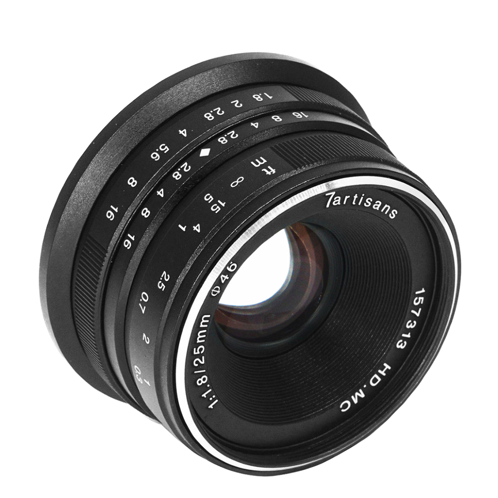 Объектив 7Artisans 25mm F1.8 E-mount Чёрный preOrder=23.08.2026