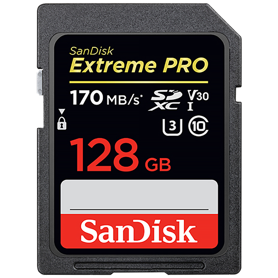 Карта памяти Sandisk Extreme Pro SDXC Card 128GB V30 UHS- I U3 