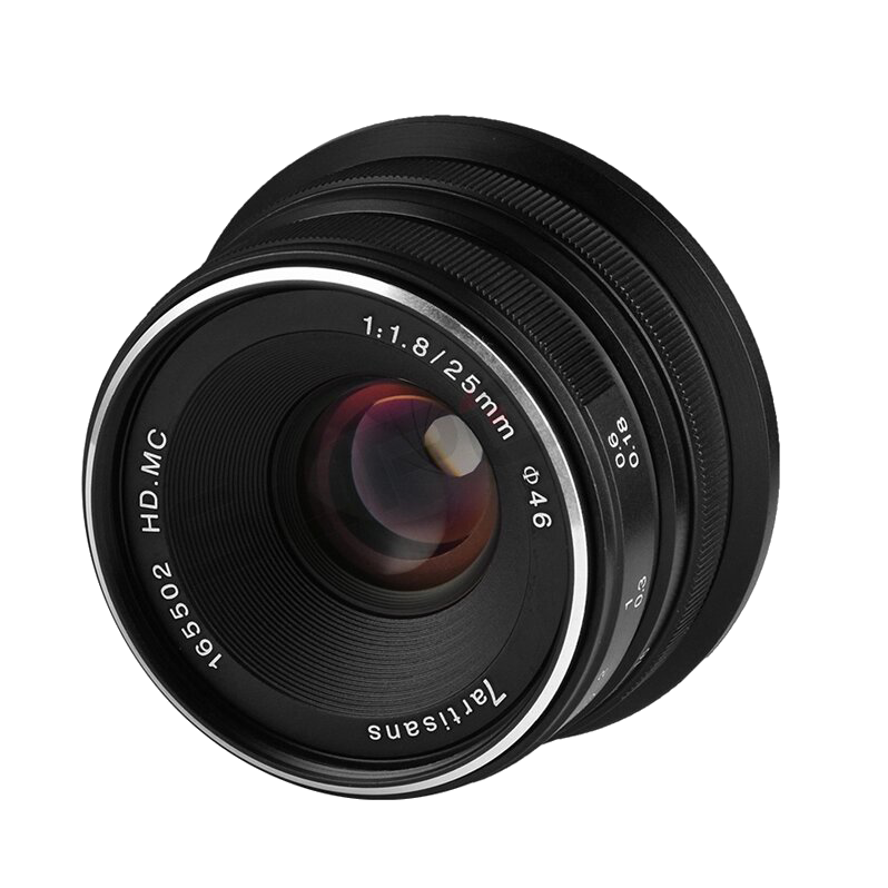 Объектив 7Artisans 25mm F1.8 Micro 4/3 Чёрный preOrder=23.08.2026