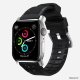 Ремешок Nomad Rugged Strap V.2 для Apple Watch 42/44 mm Черный с серебряной фурнитурой - Изображение 139982