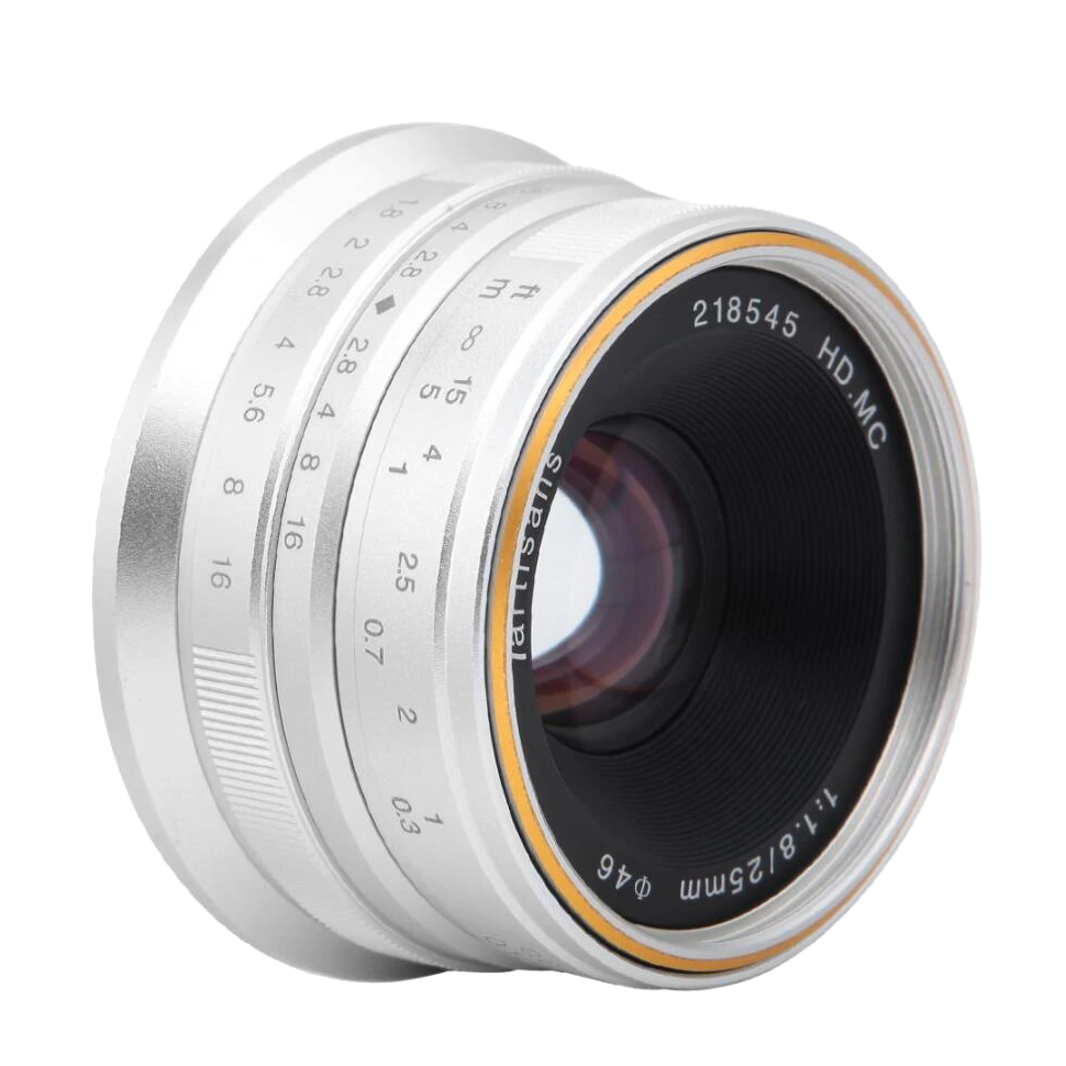 Объектив 7Artisans 25mm F1.8 X-mount Серебро 