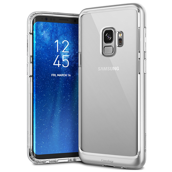 Чехол Caseology Skyfall для Galaxy S9 Matte Silver 