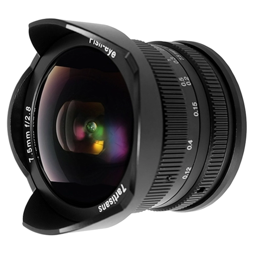 Объектив 7Artisans 7.5mm F2.8 Fisheye E-mount Чёрный 