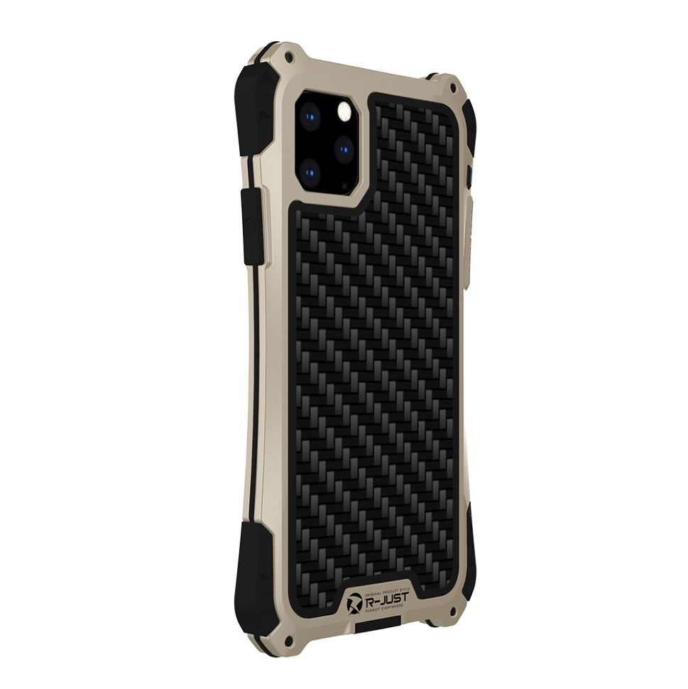 Чехол R-Just Amira для iPhone 11 Pro Чёрно-золотой 