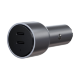 Автомобильное зарядное устройство Satechi 40W Dual USB-C PD Car Charger Серое - Изображение 202216