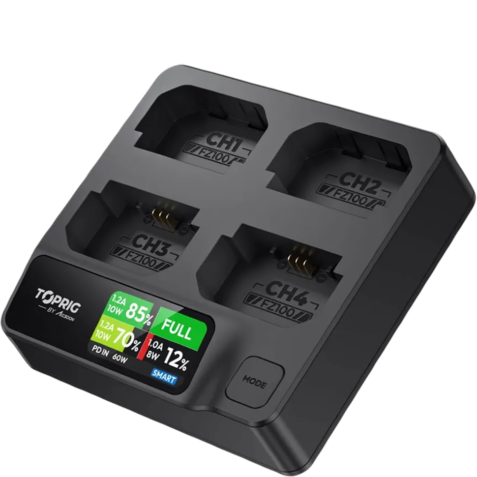 Зарядное устройство Accsoon TOPRIG BC03 4-Bay 100W 4-Bay для LP-E6 