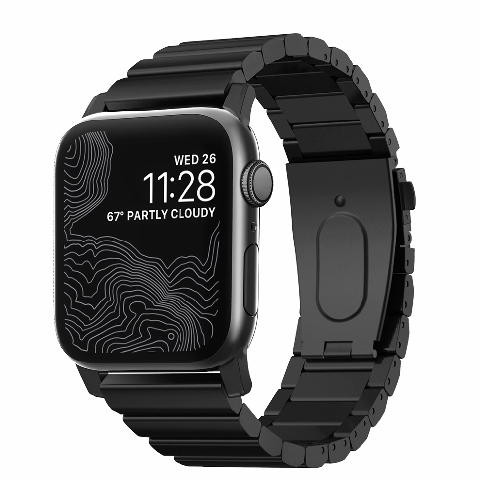 Ремешок Nomad Steel Band для Apple Watch 42/44мм Чёрный 
