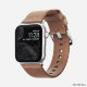 Ремешок Nomad Modern Slim для Apple Watch 38/40 мм Бежевый с серебряной фурнитурой - Изображение 94549