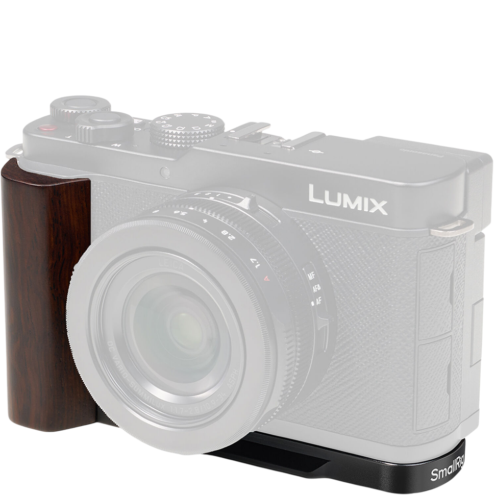 Площадка с рукояткой SmallRig Wooden Grip для Panasonic LUMIX L10 Чёрная 