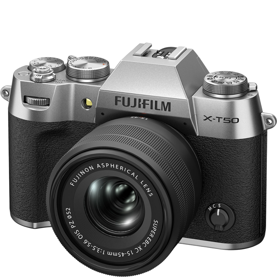 Беззеркальная камера Fujifilm X-T50 Kit Серебро (XC 15-45mm f/3.5-5.6 OIS PZ) 