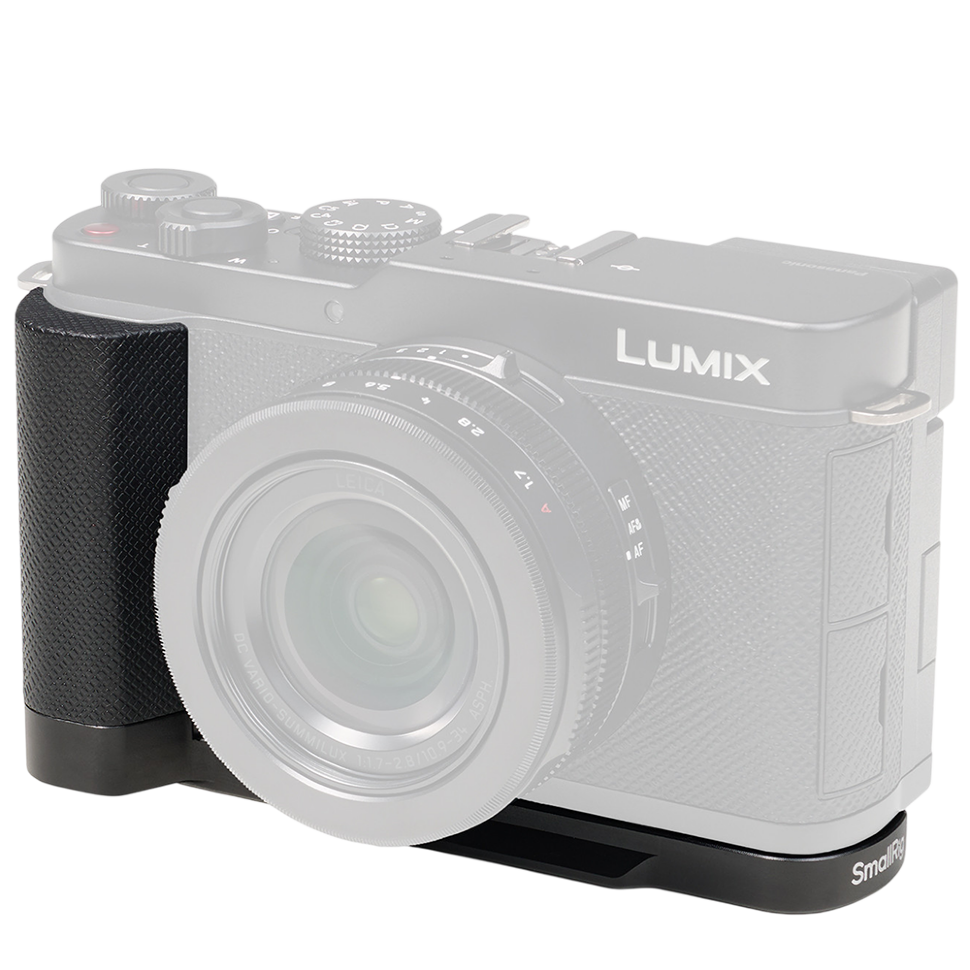 Площадка с рукояткой SmallRig Silicone Grip для Panasonic LUMIX L10 Чёрная 