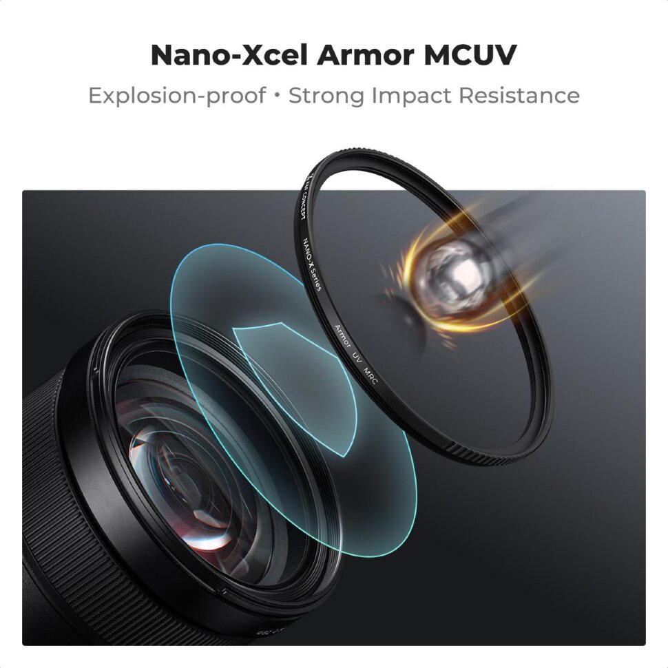 Светофильтр K&F Concept Nano-X Armor MCUV 95мм