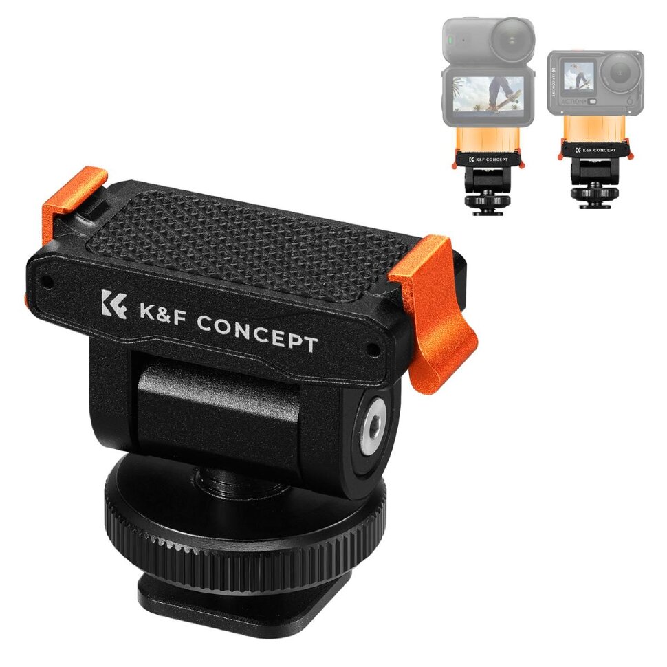 Крепление K&F Concept QR Cold Shoe для DJI Osmo Nano/Osmo Action 6 (Aluminum)