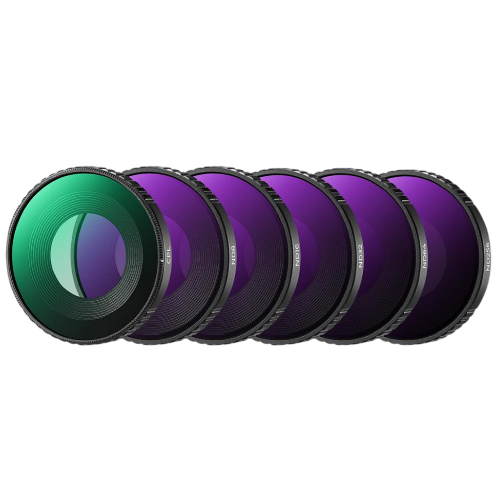 Комплект светофильтров K&amp;F Concept Screw-in CPL + ND для DJI Osmo Action 6 (6шт) 