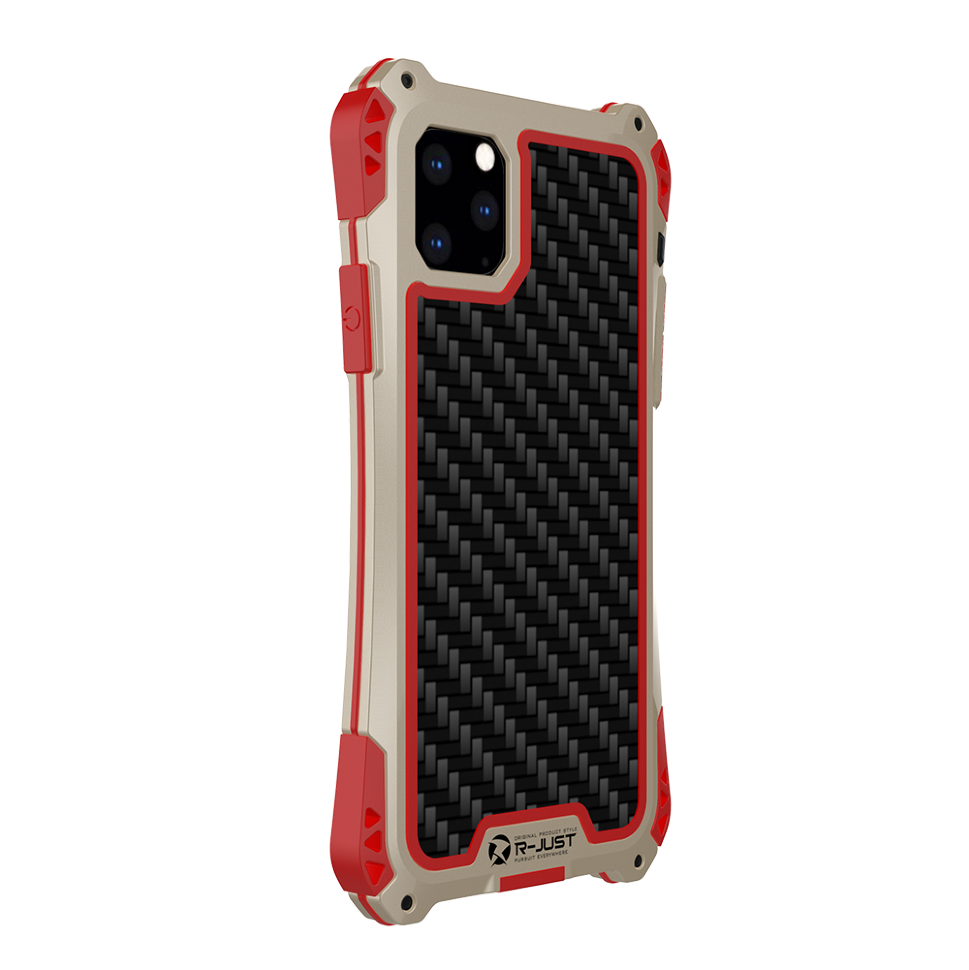 Чехол R-Just Amira для iPhone 11 Pro Max Красно-золотой 