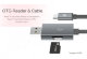 Кабель с карт-ридером Rock Space Micro USB OTG Розовое золото - Изображение 47211