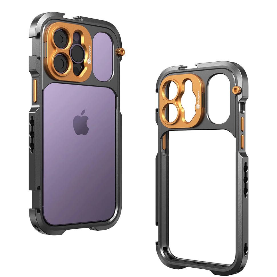 Клетка Fotorgear Pro II 17мм для iPhone 14 Pro Оранжевая 