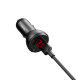 Автомобильное зарядное устройство Baseus inAuto Dual Quick Charger 45W Серое - Изображение 124585
