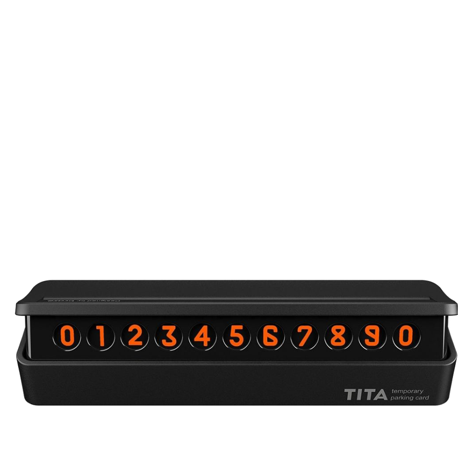 Автовизитка Bcase Tita Temporary Parking card Черная 