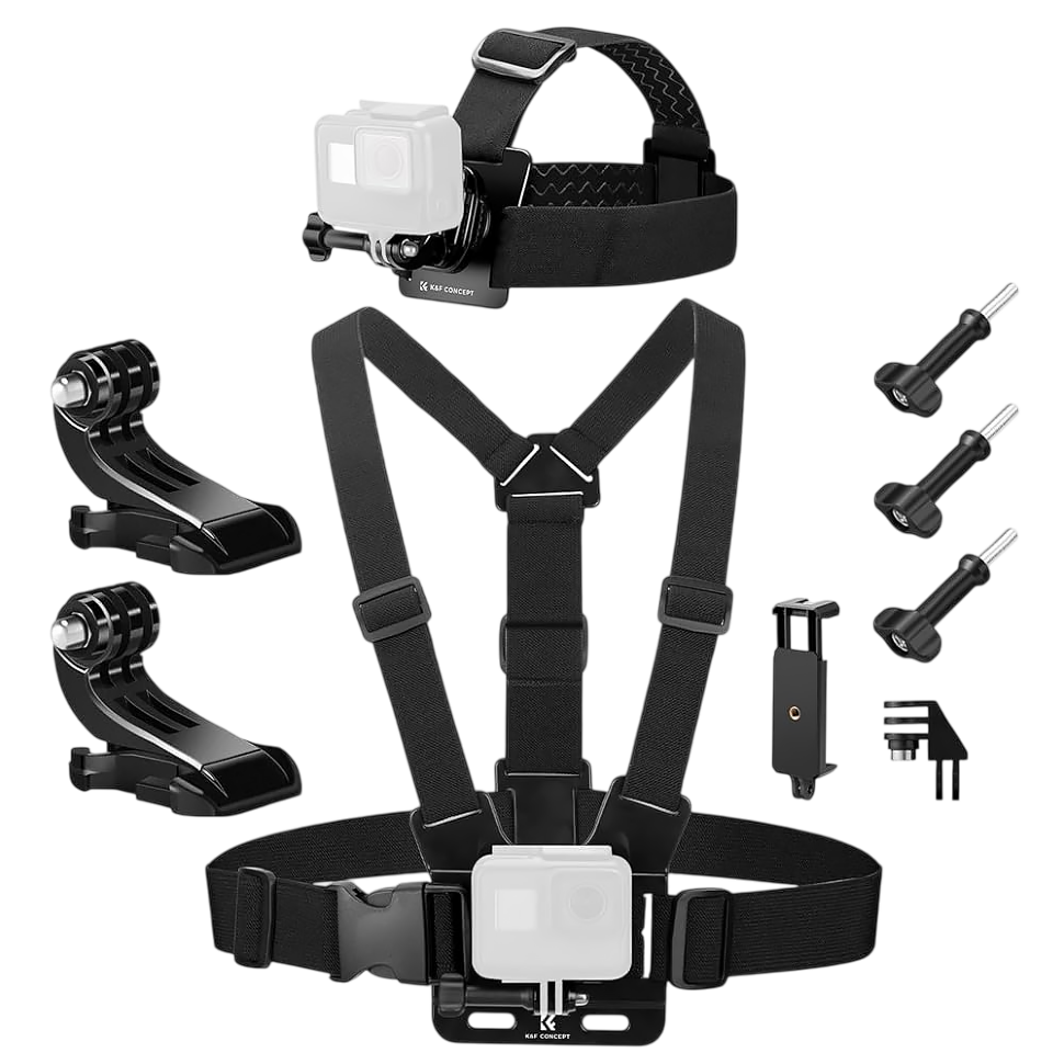 Комплект креплений K&amp;F Concept Accessories Set для POV съёмки на экшн-камеру и смартфон 