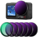 Комплект светофильтров K&F Concept Push-in PL + ND для DJI Osmo Action 3/4/5 Pro (6шт) - Изображение 295723
