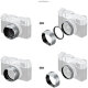 Светофильтр с блендой SmallRig UV Lens Hood Kit для Fujifilm X100VI / X100V Серебро - Изображение 298241